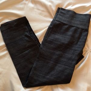 Fabletics Gray/Black Wunder Under Style Pants